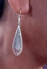 Women's Peace Collection Lacy Leaf Earrings