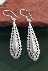 Women's Peace Collection Lacy Leaf Earrings