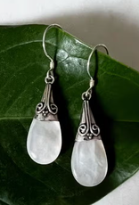 Women's Peace Collection Mother-of-Pearl Filigree Earrings - Sterling Silver