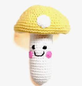 Pebble Friendly Mushroom Rattle Yellow