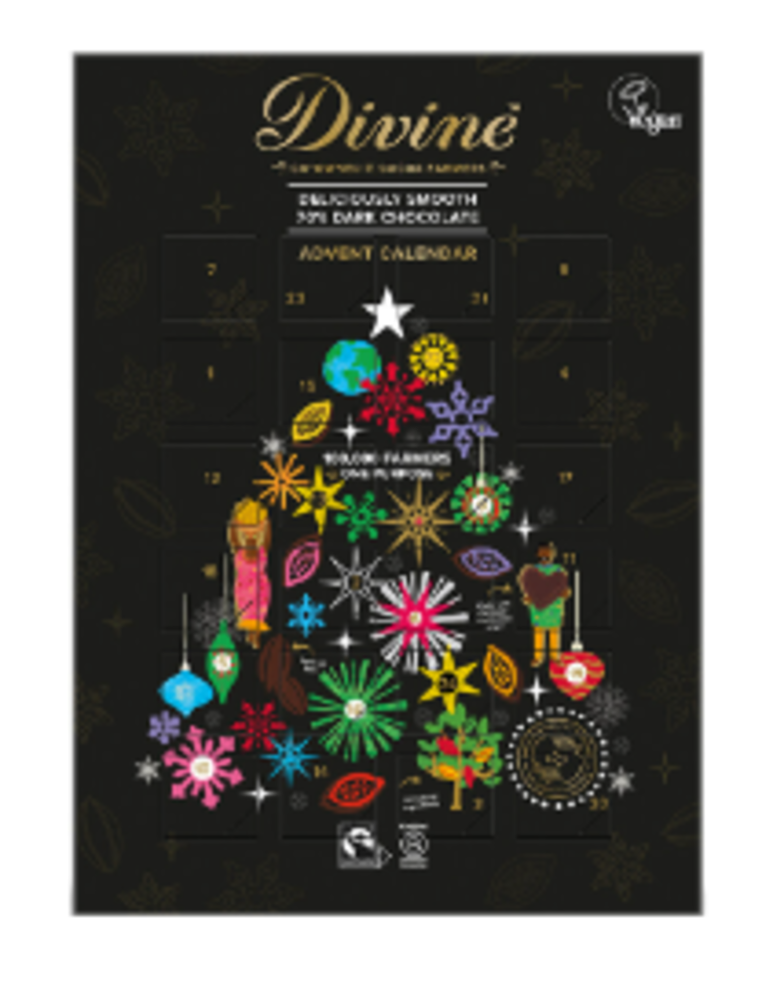 Divine Chocolate Dark Chocolate Advent Calendar