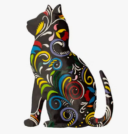 Global Crafts Thoughtful Kitty Wall Art