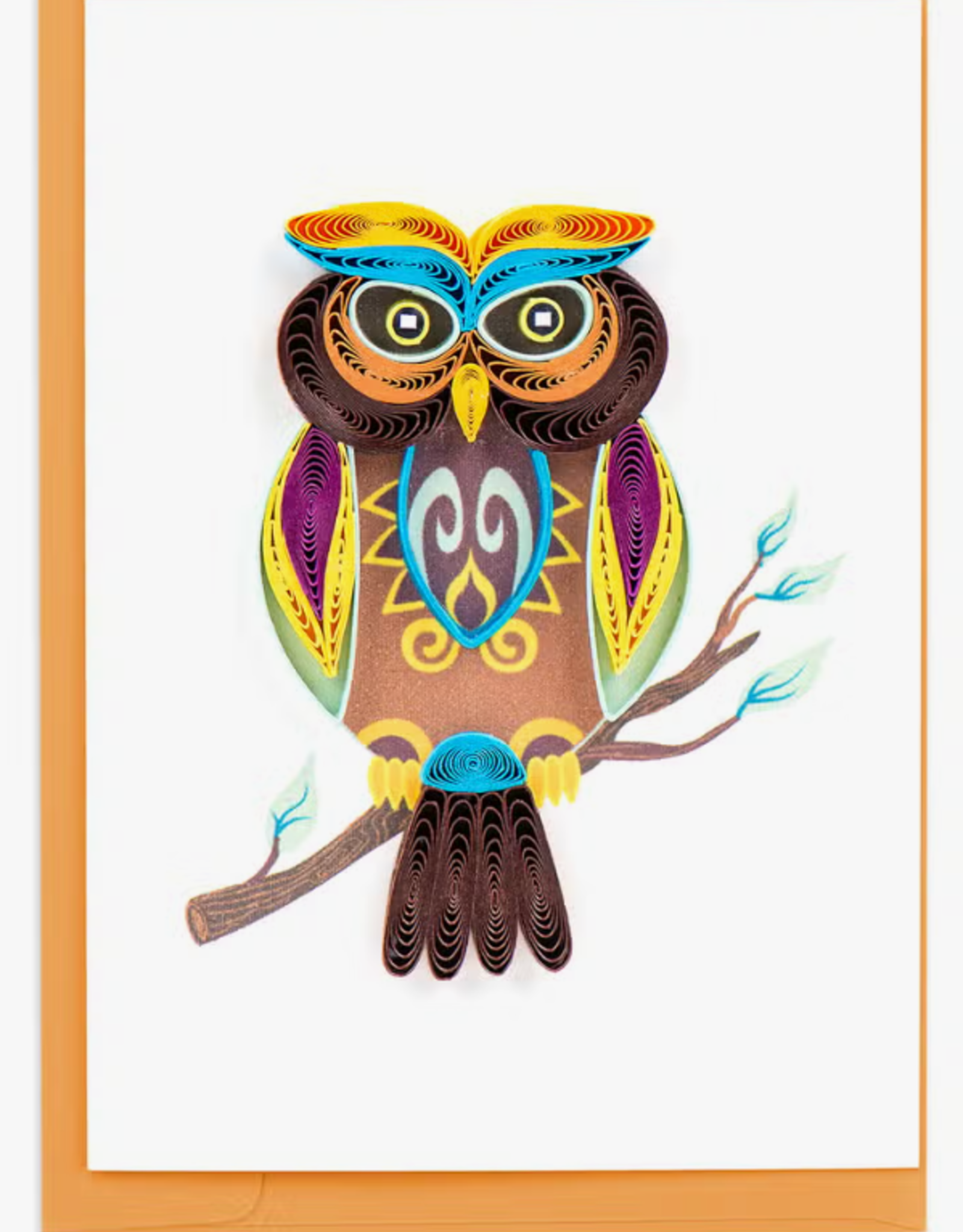 Quilling Card Quilled Decorative Owl Gift Enclosure Mini Card