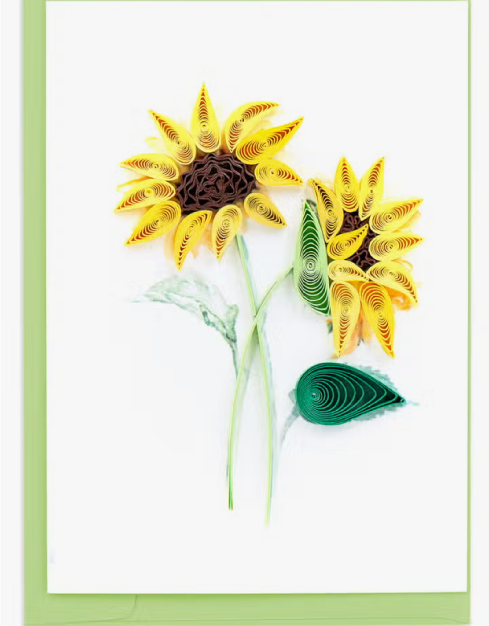 Quilling Card Quilled Sunflower Bouquet Gift Enclosure Mini Card