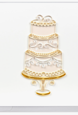 Quilling Card Quilled Elegant Wedding Cake Greeting Card