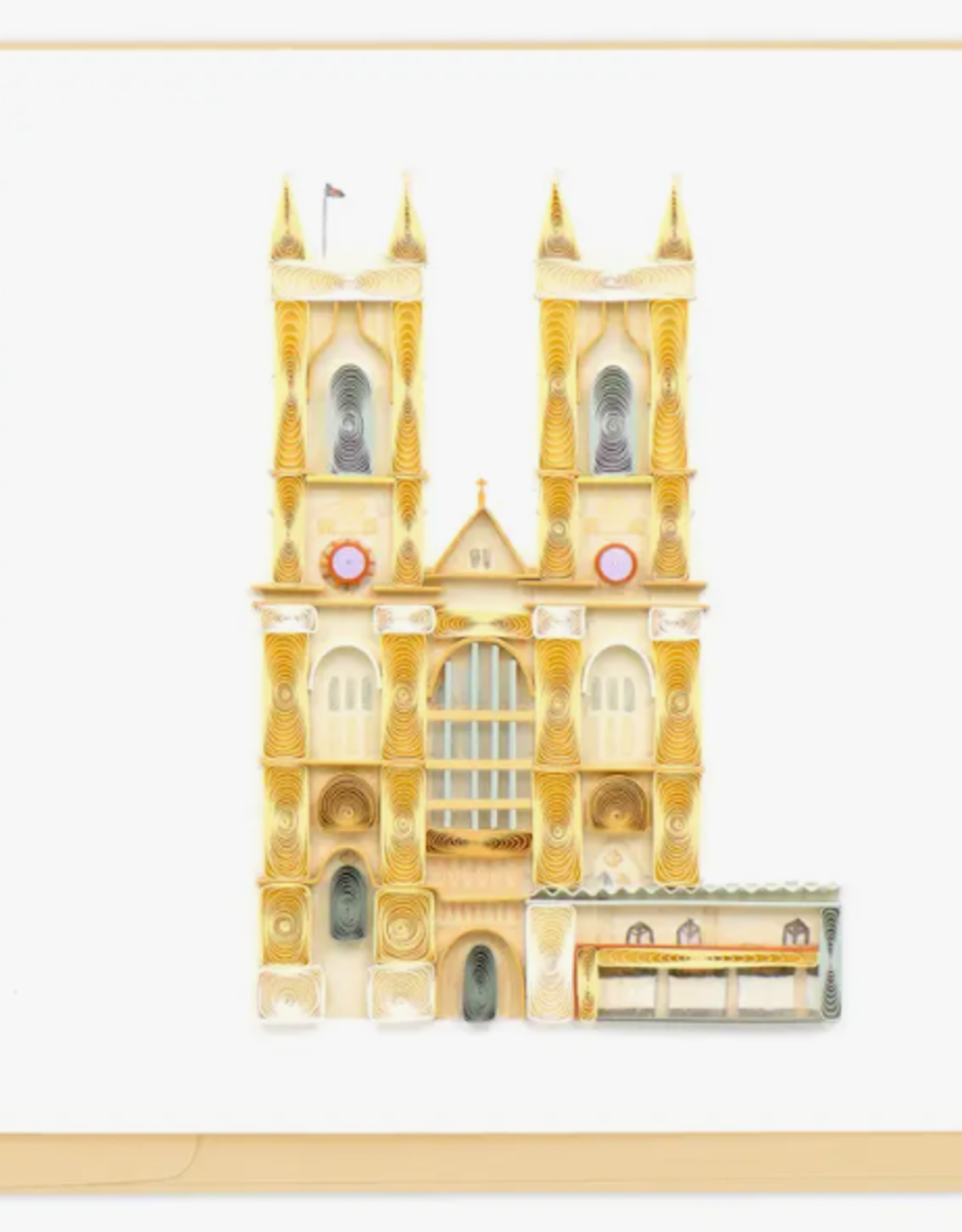 Quilling Card Quilled Westminster Abbey Greeting Card