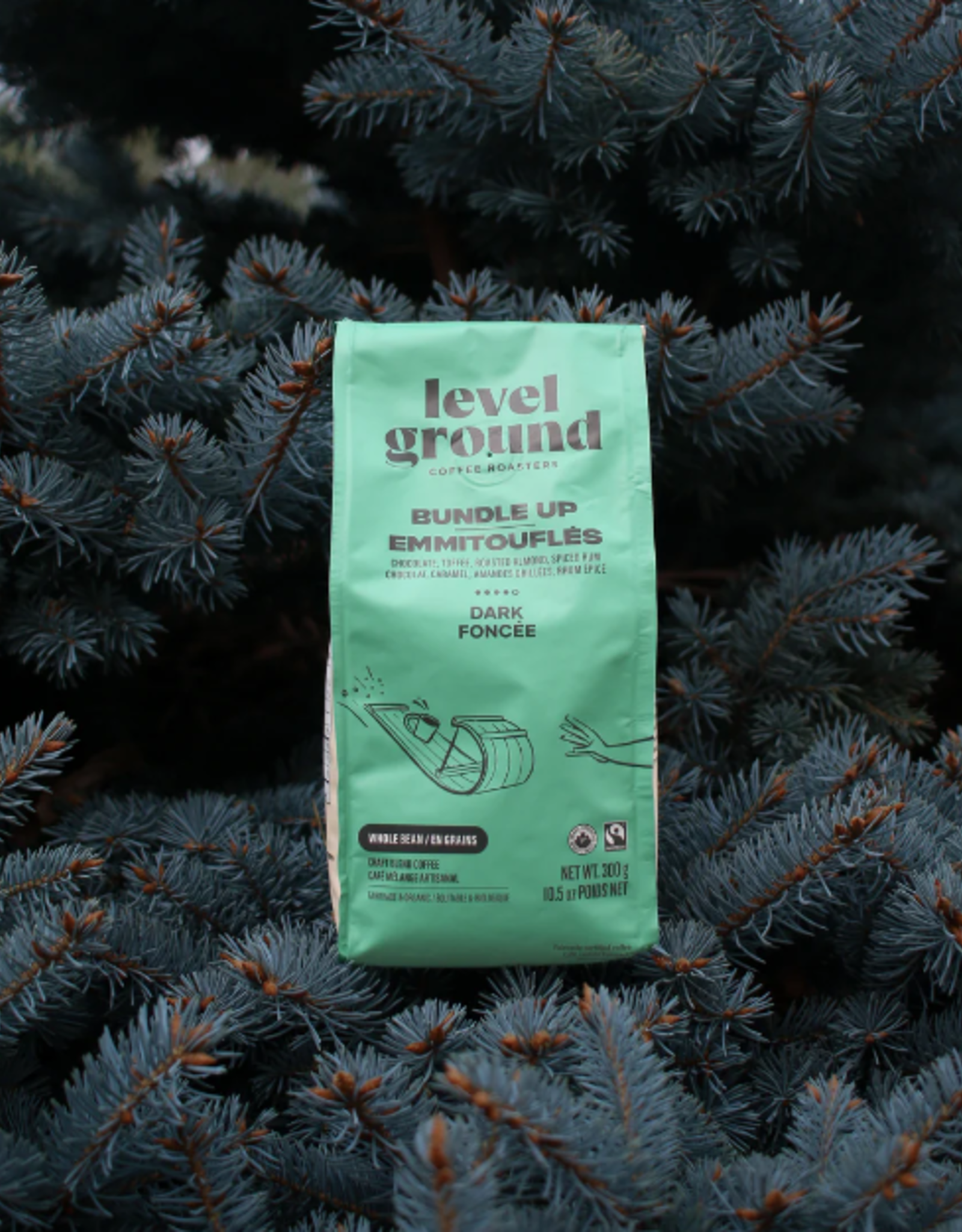 Level Ground Bundle Up Blend  Seasonal Roast Coffee 10.5oz/ Bean