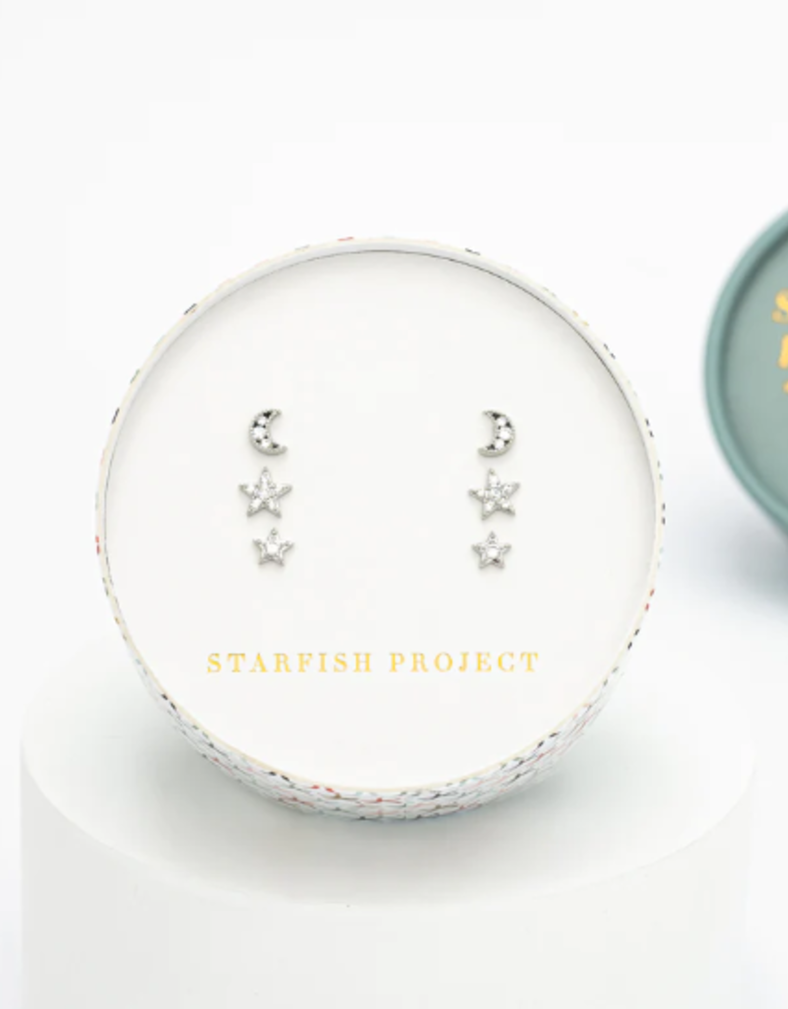 Starfish Project Gemini Platinum Stud Set