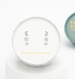 Starfish Project Gemini Platinum Stud Set