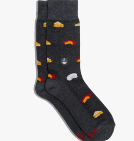 Conscious Step Socks that Provide Meals (Gray Cheese)