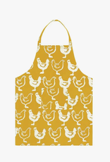 Global Mamas Apron Adult Chickens Gold