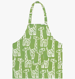 Global Mamas Apron Kids Giraffe Olive