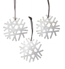 Serrv Snow Sparkle Ornaments