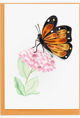 Quilling Card Quilled Monarch Milkweed Butterfly Gift Enclosure Card