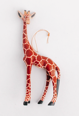 Justea Hand-carved Giraffe Ornament