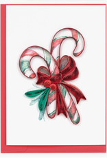 Quilling Card Quilled Candy Canes Gift Enclosure Mini Card
