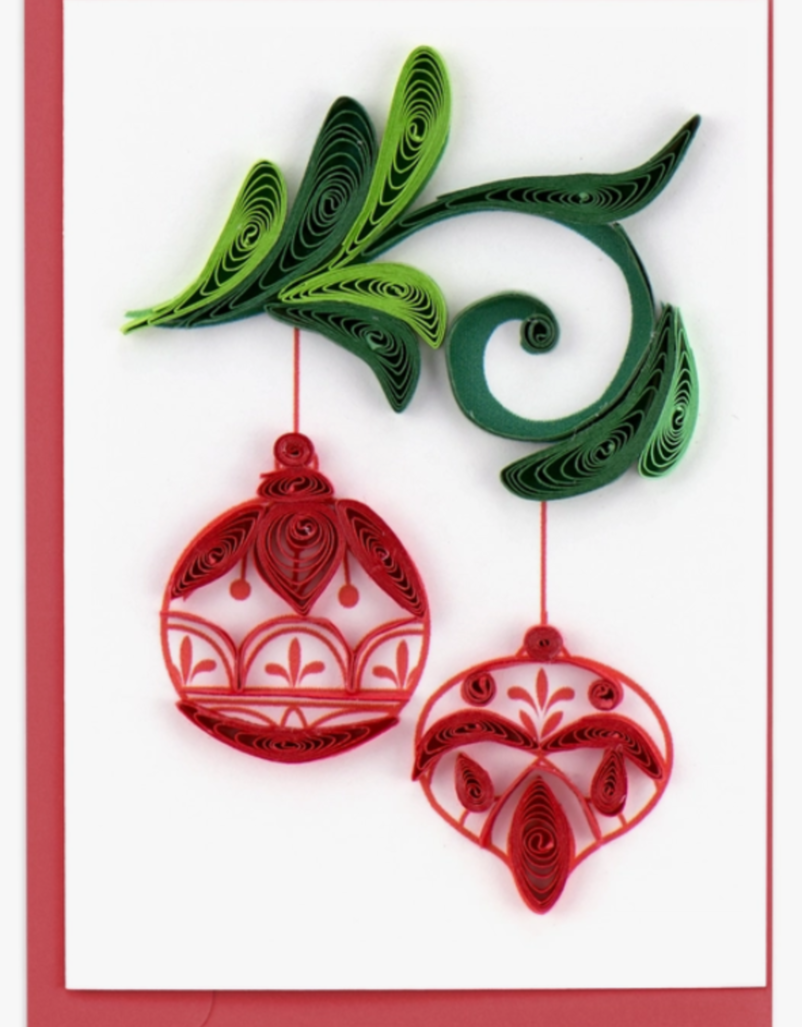 Quilling Card Quilled Red Ornaments Gift Enclosure Mini Card