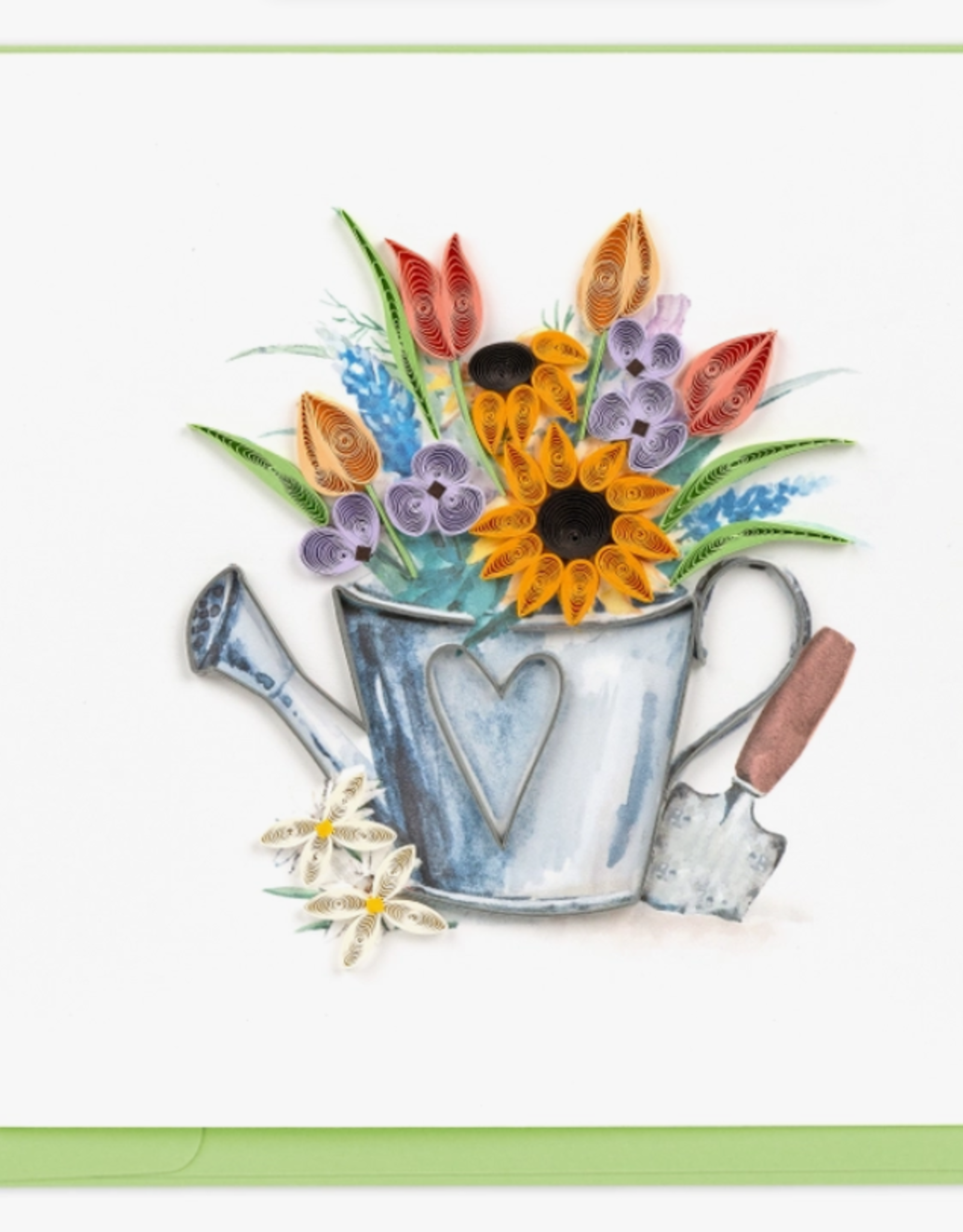 Quilling Card Quilled Garden Watering Can Greeting Card