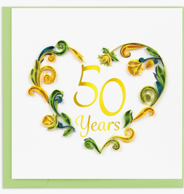 Quilling Card Quilled 50th Wedding Anniversary Card
