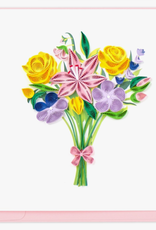 Quilling Card Quilled Spring Bouquet Greeting Card