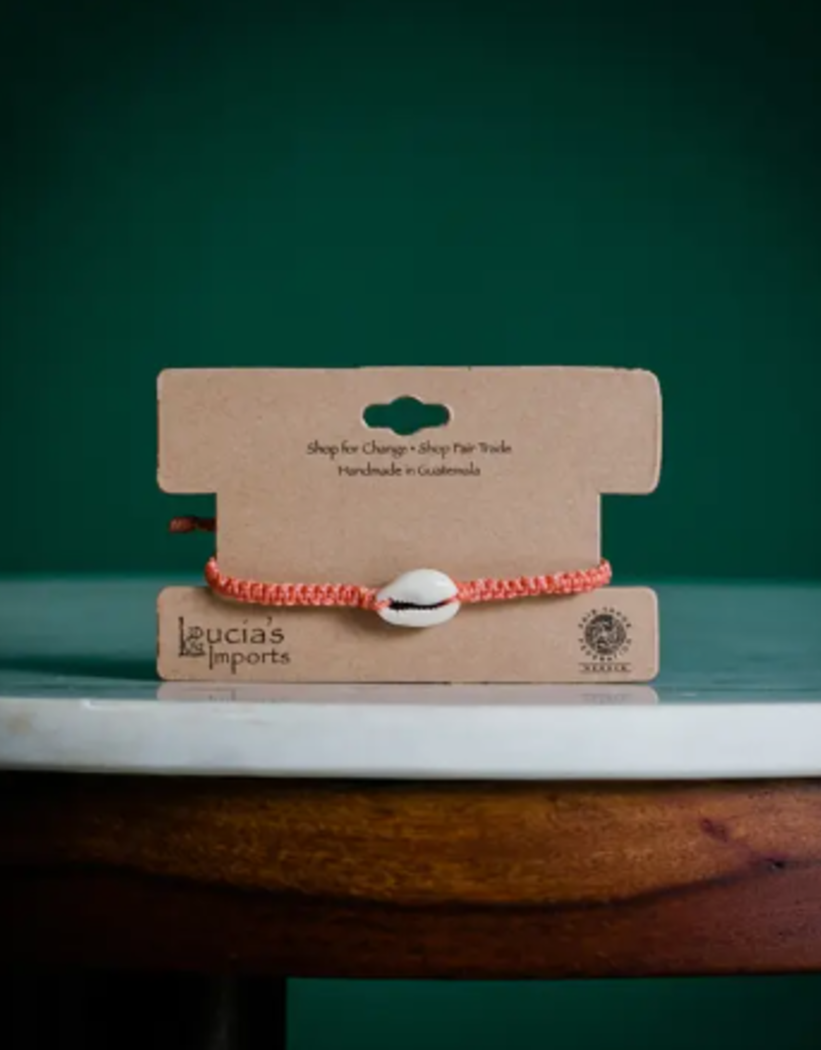 Lucia's Imports Shell Macrame Bracelets