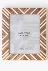Matr Boomie Banka Mundi 8x10 Brown & White Picture Frame