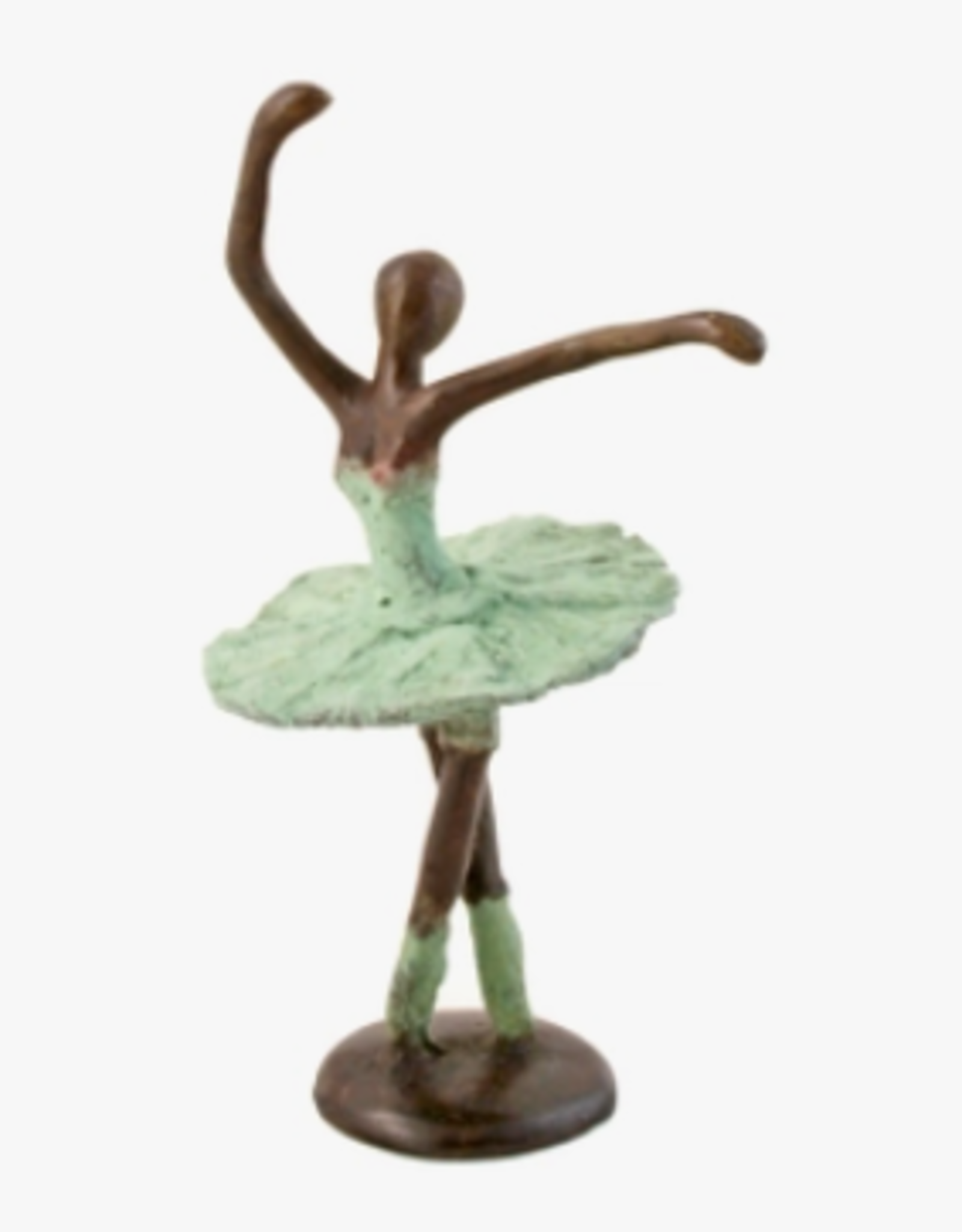 Swahili African Modern Bronze Ballerina Sculpture