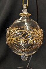 Dandarah Blown Glass Ornament - Gold Carousel Lititz