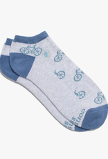 Conscious Step Ankle Socks that Give Books (Gray Bicycles)
