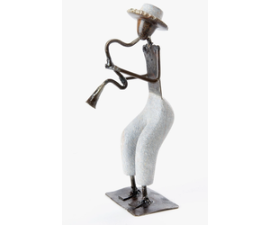 Graceful Water Bearer Bronze African Sculpture - Handmade African Art –  Swahili Modern