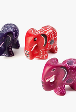 Global Crafts Love Miniature  Elephants - Kisii Stone 2"