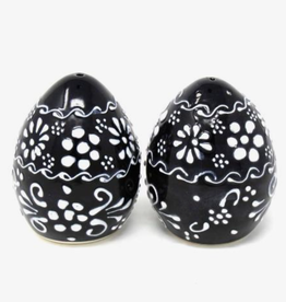 Global Crafts Encantada Salt and Pepper Shakers, Ink