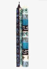 Thumbprint Artifacts Maji Design 9" Tavper Candles - Set of 2