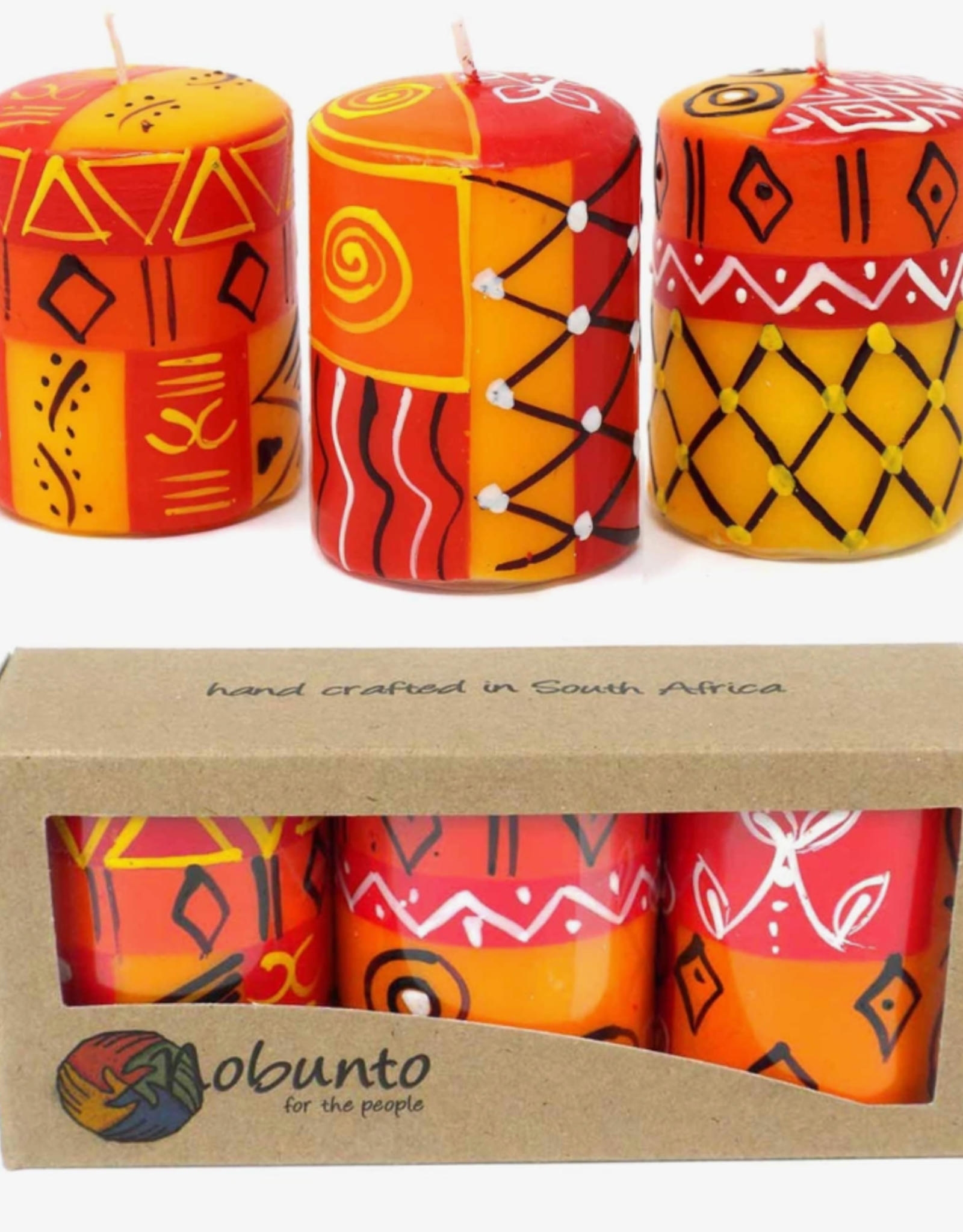 Global Crafts Zahabu Design 2.5" Votive Candle - Set of 3