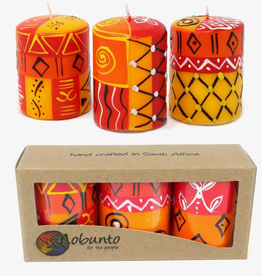 Global Crafts Zahabu Design 2.5" Votive Candle - Set of 3