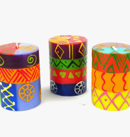 Global Crafts Shahida Design 2.5" Votive Candle - Set of 3