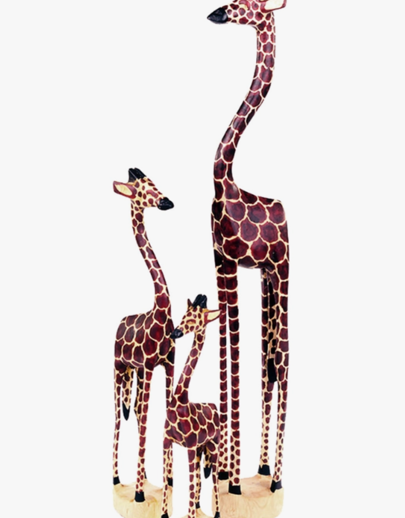 Swahili African Modern Medium Long Leg Giraffe Sculpture -12"