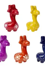 Global Crafts Tiny Flat Giraffes - Kisii Stone 1.5 - 2"
