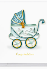 Quilling Card Quilled Baby Buggy Card