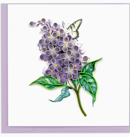 Quilling Card Quilled Lilac Flowers Card