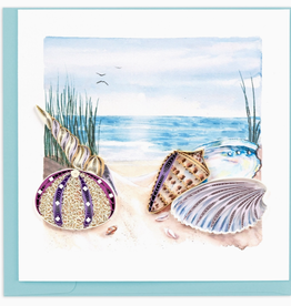 Quilling Card Quilled Seashells on the Shore Card