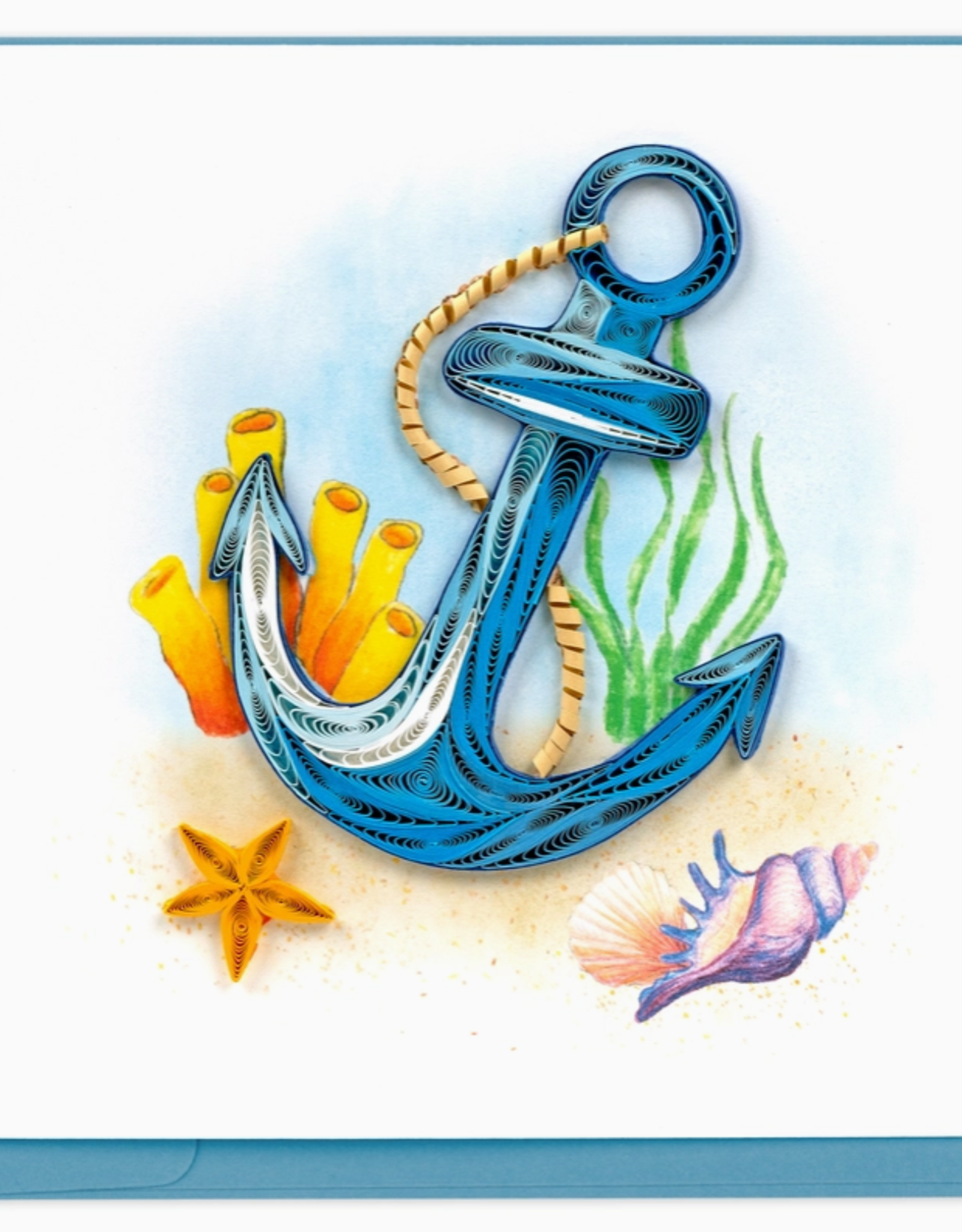 Quilling Card Quilled Anchor Card