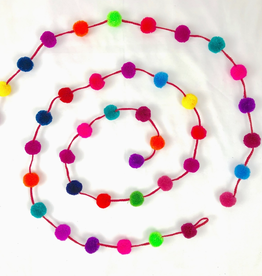 Abrazo Style Colorful Pompom Garland