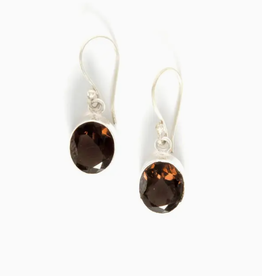 Fair Anita Positive Thoughts Smokey Quartz Earrings