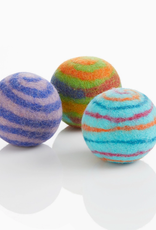Serrv Spiral Rainbow Felted Dryer Ball