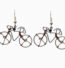 Global Crafts Bicycle Earrings