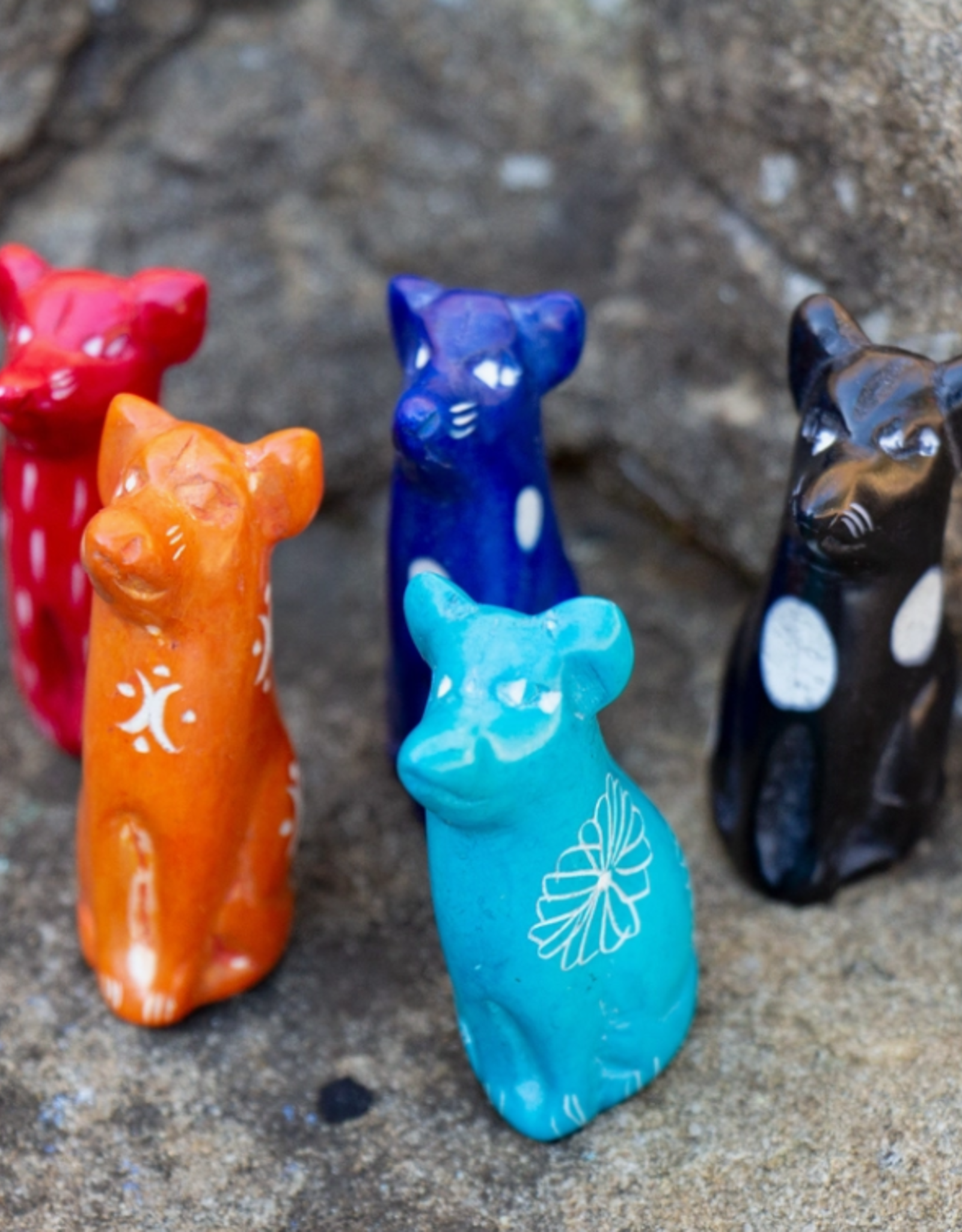 Global Crafts Soapstone Tiny Dogs - Assorted