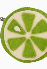 Global Crafts Lime Slice Felt Coin Purse