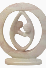 Global Crafts Lover's Embrace Natural Stone Sculpture - 8"