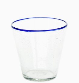 Sobremesa Blue Rim Water Glass